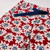 USA製 Battenwear NY バテンウェア 花柄 総柄 ショートパンツ ハーフパンツ ショーツ サイズ M /レッド/アメリカ製