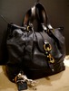 ★Chloe クロエ ケララ ホースチャーム レザー トート ハンド バッグ 黒x茶★