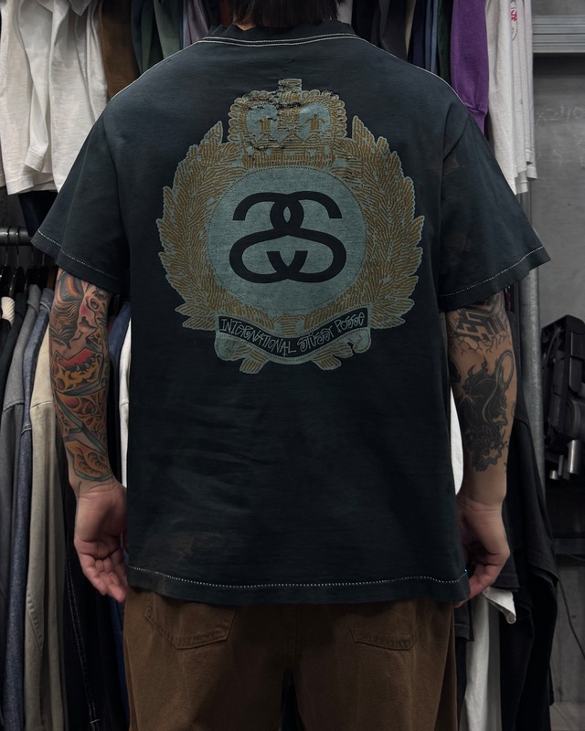 【Special!!】80’s~90’s old stussy SS Link Emblem Design Tee “黒タグ” “エンブレム” “後付けタグ(他社ボディ)”【高円寺本店】