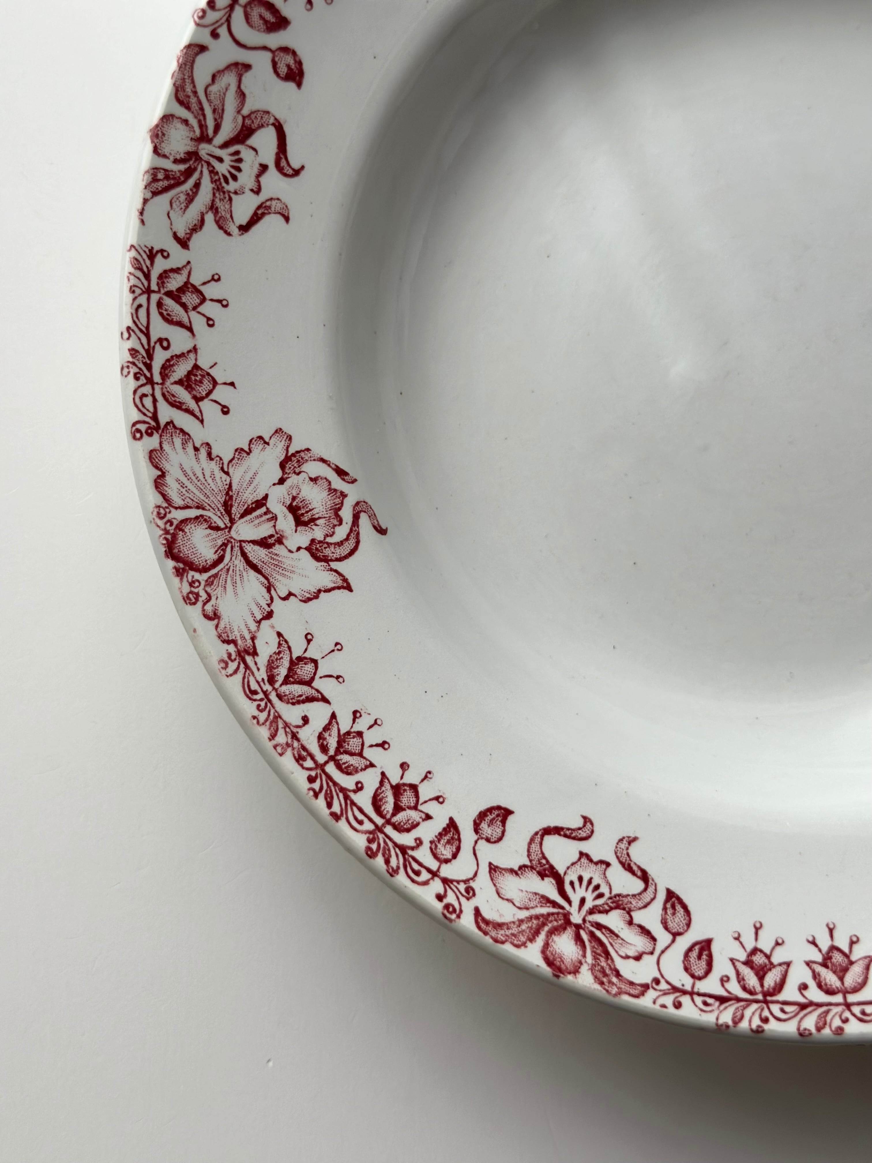 Saint amand サンタマン / “Orchidées” 蘭の深皿プレート a | VIRON