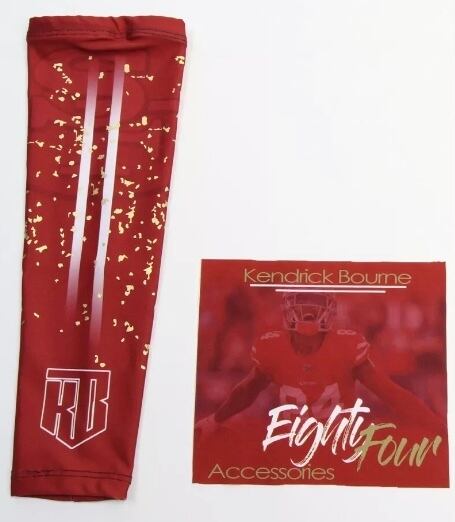 NFL 49ers #84 アメフト 限定アームスリーブ レッド