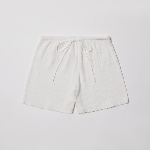 Eyelet shorts/white
