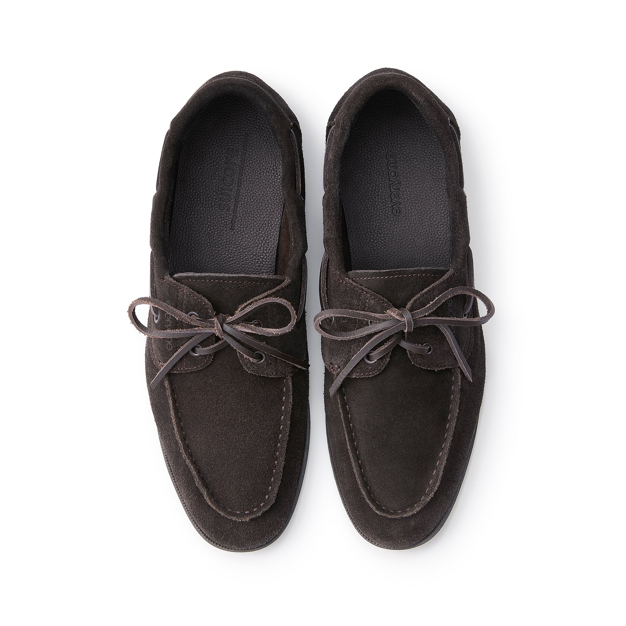 suicoke ダークブラウン スエード スニーカー　ベルクロ SUICOKE everyone suede deck shoes (D.BROWN) | everyone
