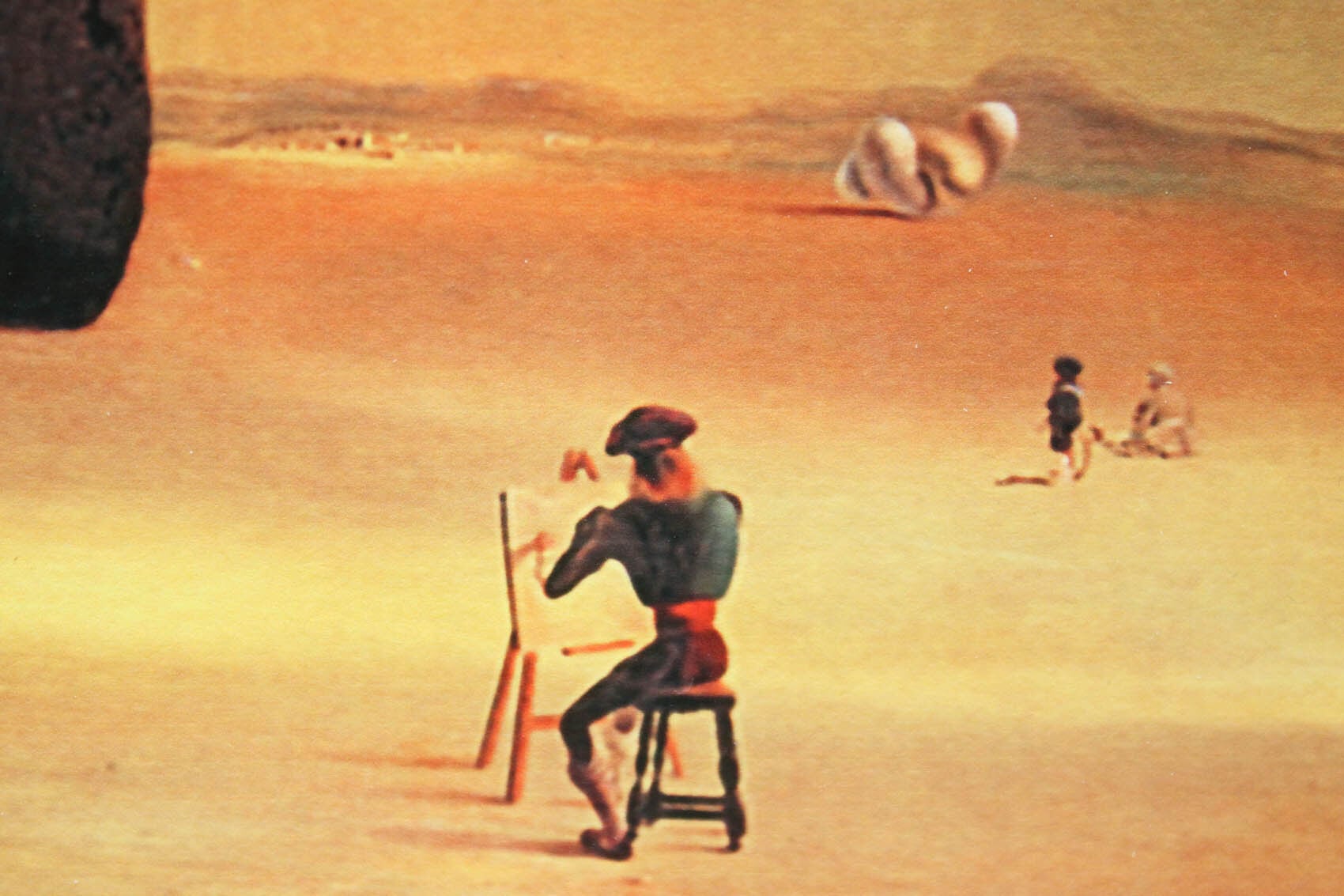 ダリ 絵画「謎めいた要素のある風景」額縁4色選択可能 作品証明書 展示