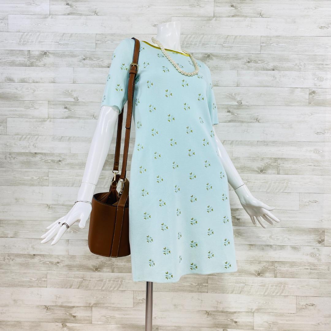 FOXEY ミントグリーンワンピース (中古】フォクシー FOXEY ミントグリーンワンピース (中古】フォクシー