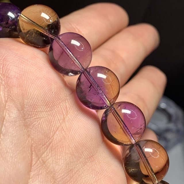 極上★大玉！ボリビア産・アメトリンブレスレット