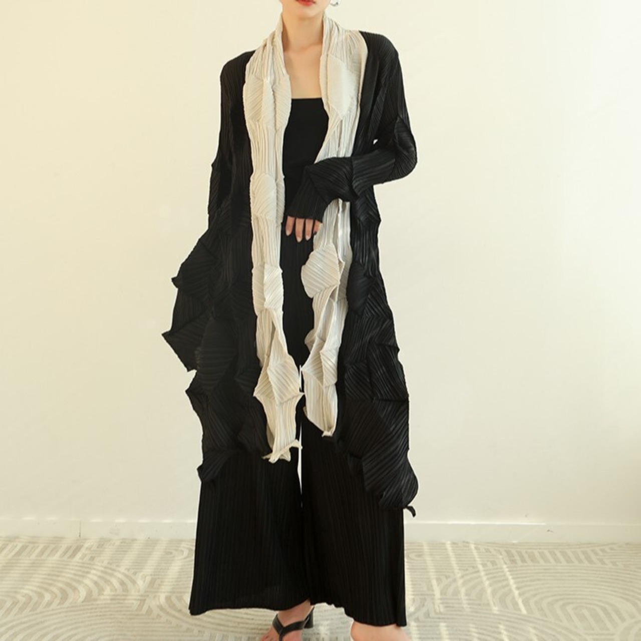 Irregular Pleated Outer