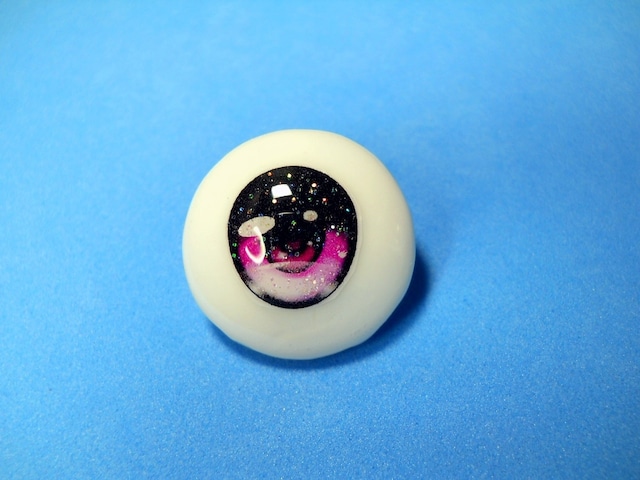 A品　22mm　碁石アイ　桃飴　キラキラEye　#11