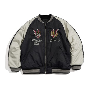 ダブルフェイス・エンブロイダリーボンバージャケット K5571