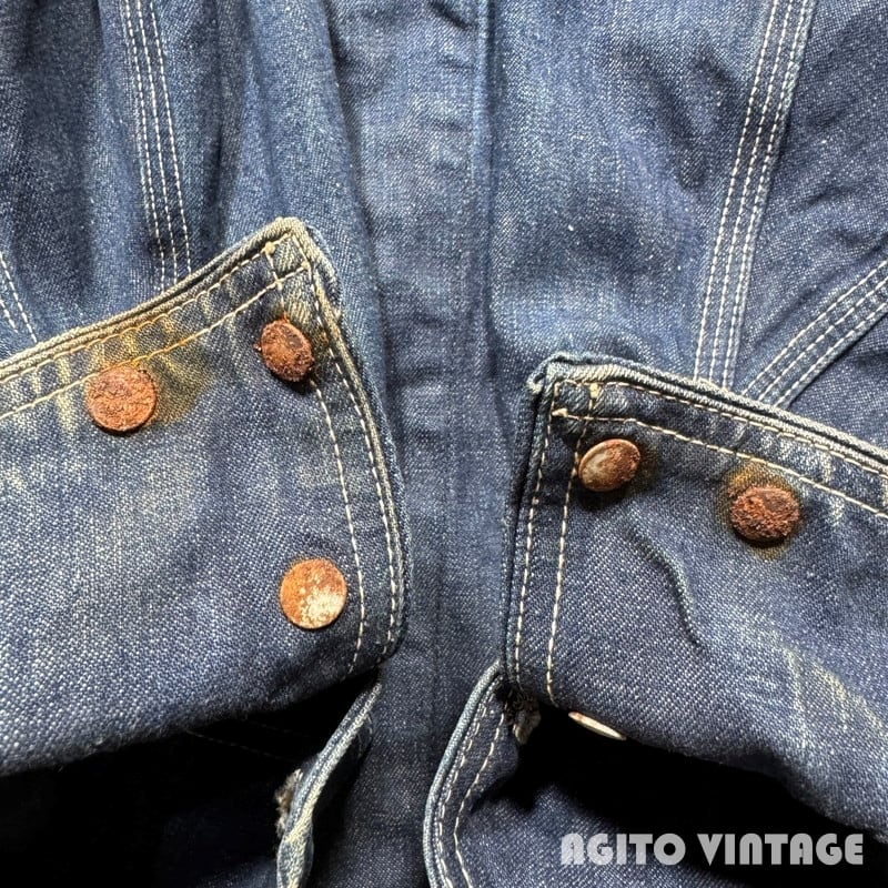 60's~ Lee 91-J デニムカバーオール JELT DENIM 濃紺 グッド