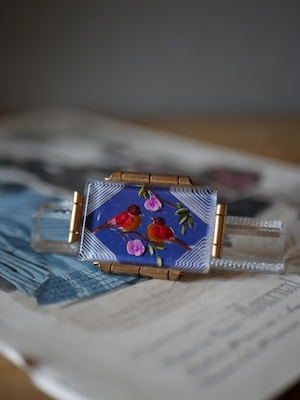 カラフル ルーサイトブローチ フランスアンティーク ヴィンテージブローチ アンティークのある暮らし