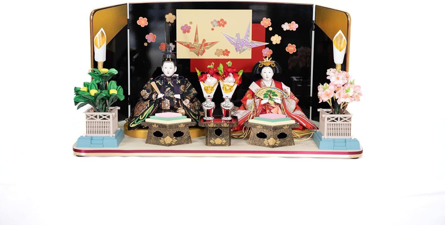 雛人形 親王飾り 平飾り B 鶴 ひな人形 ひな祭り 雛祭り 雛飾り ひな飾り 5620a2e9f34e17c4a7f706a28633b3