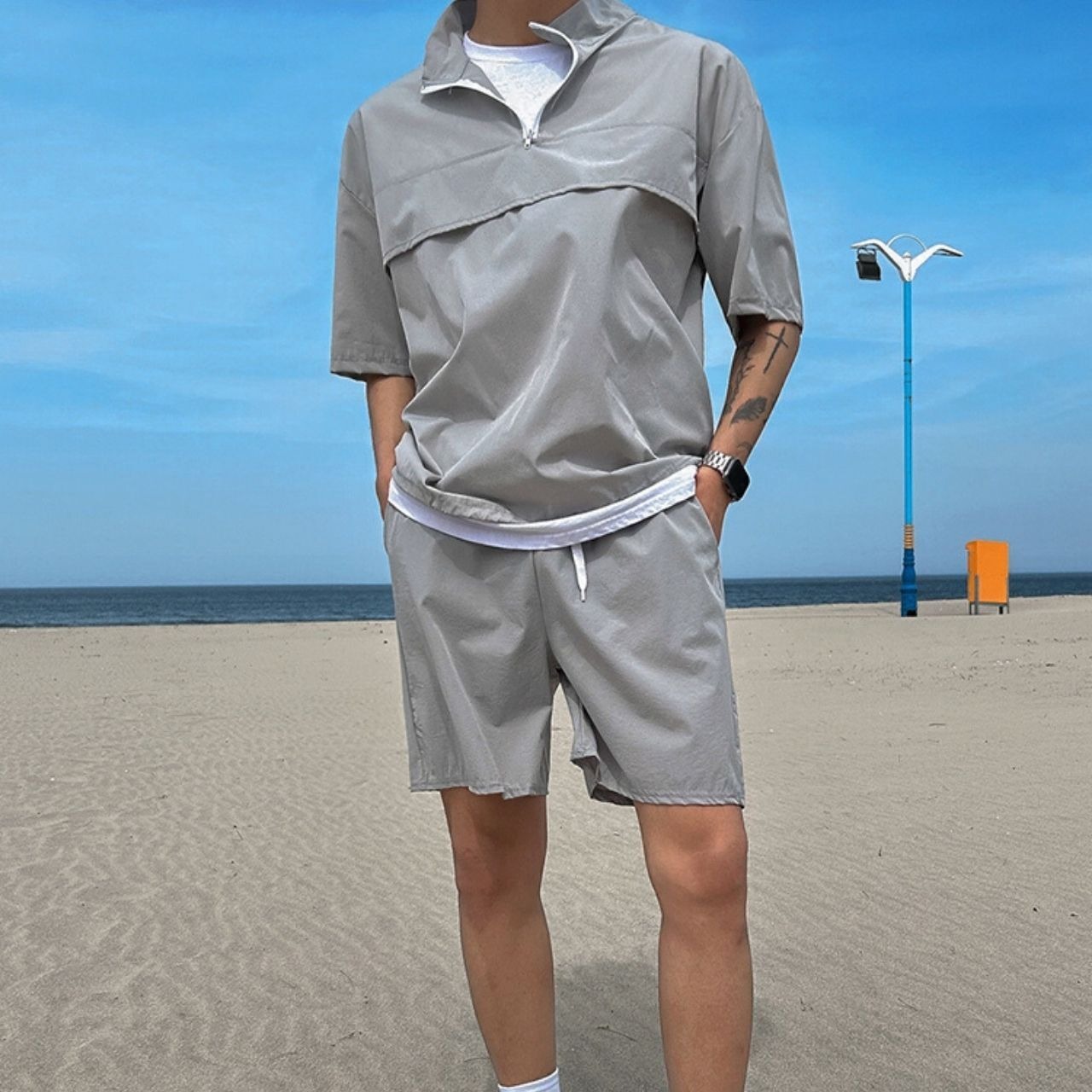 スポーティーショーツ （別売りでセットアップのハーフジップTシャツあり）　MT0080445