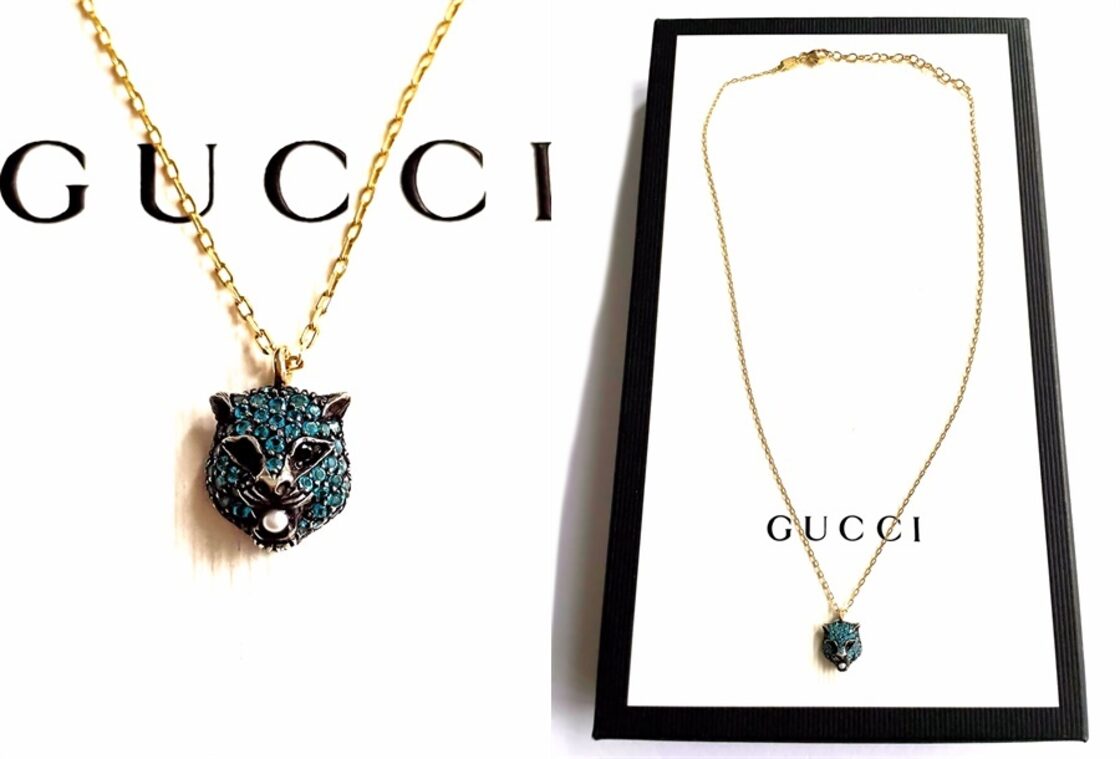 GUCCI グッチ マルシェ デ メルヴェイユ キャットヘッド ペンダント