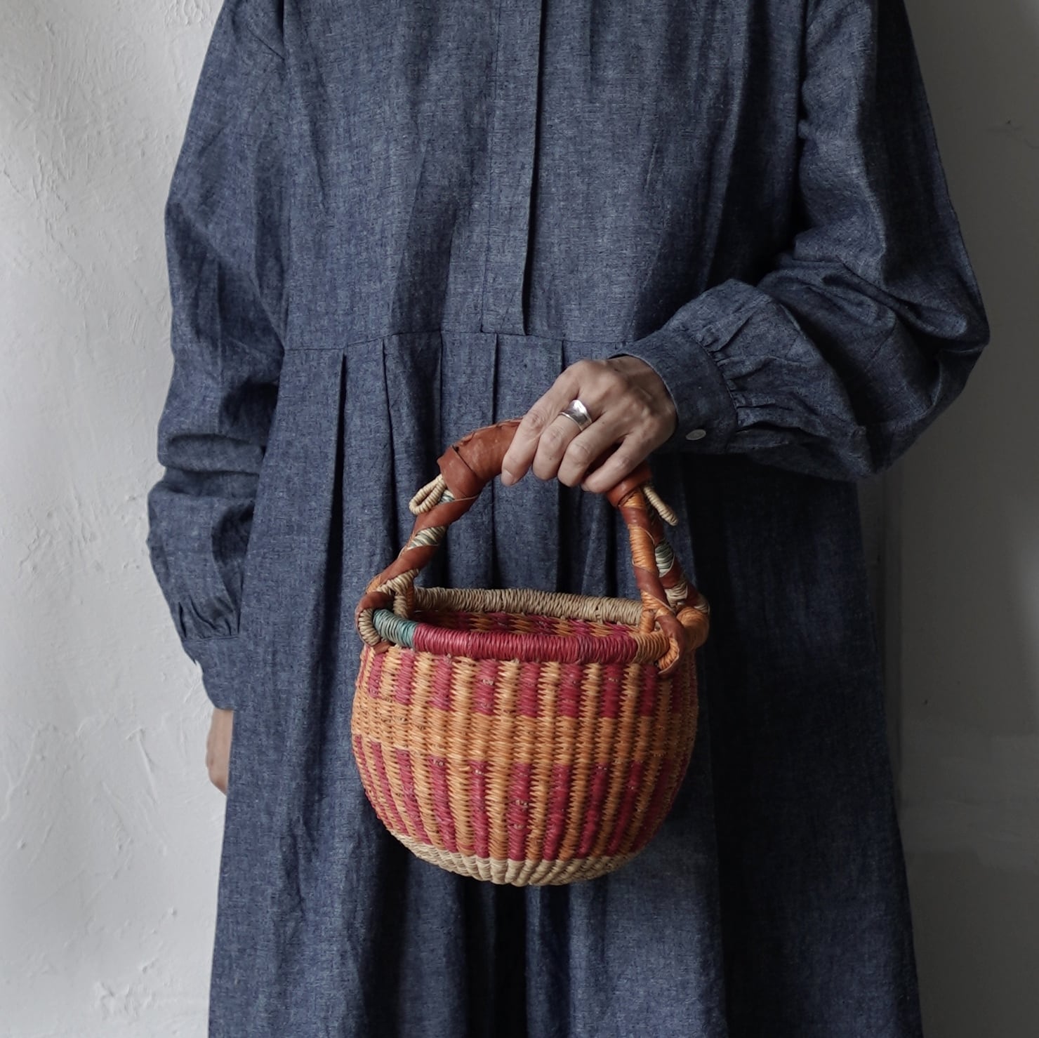 エレファントグラスバスケット／ラウンド Sサイズ | Sweet Things