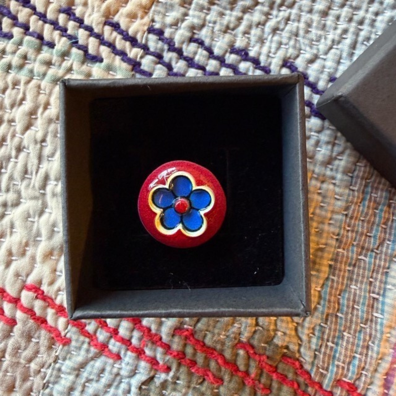 TOPANGA Jewelry  FOLK Art Ring Flower　フォークアートリング　フラワー　　指輪　リング　　Ring　