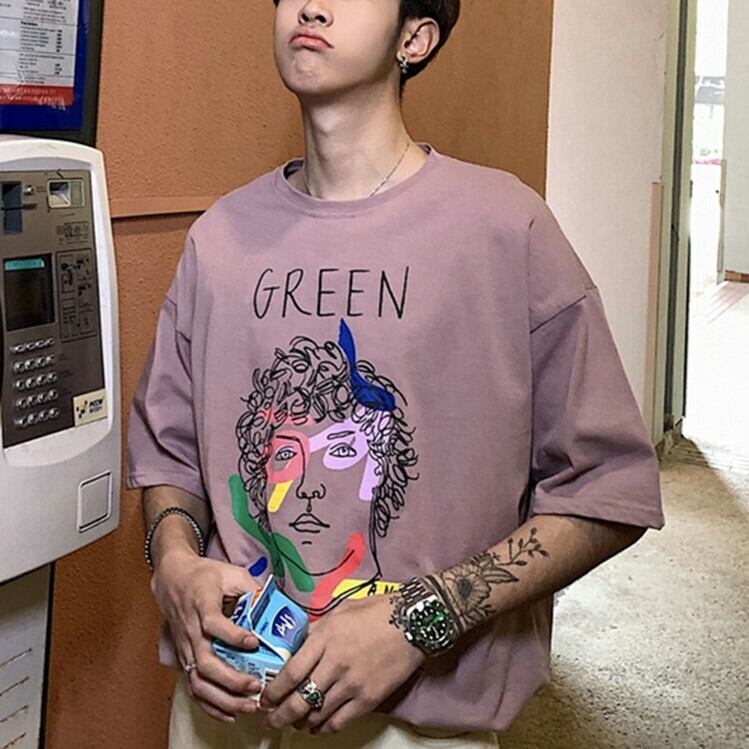 全3色 Tシャツ カットソー プリント カジュアル シンプル