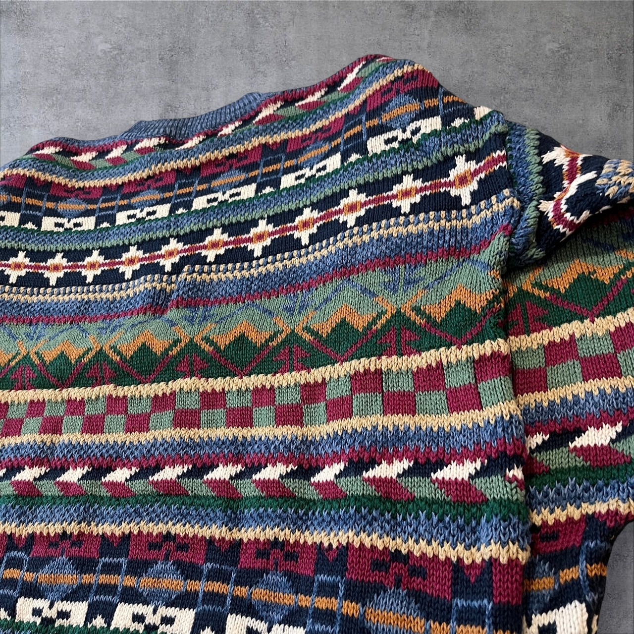 90s GULF TRADERS Cotton Ramie Knit Sweater