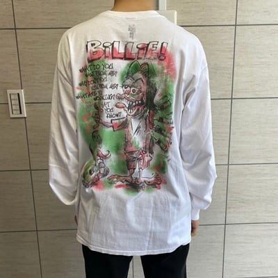 Billie Eilish ビリーアイリッシュ 長袖Tシャツ ホワイト L　モデル172/58【表参道t03】【メンズ】【中古】 |  ブランド古着Brooch powered by BASE