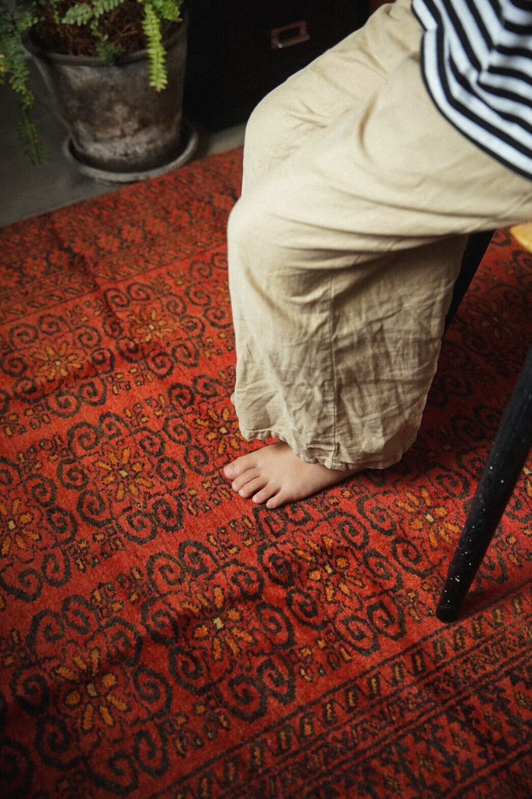 1134-Vintage Baluch rug