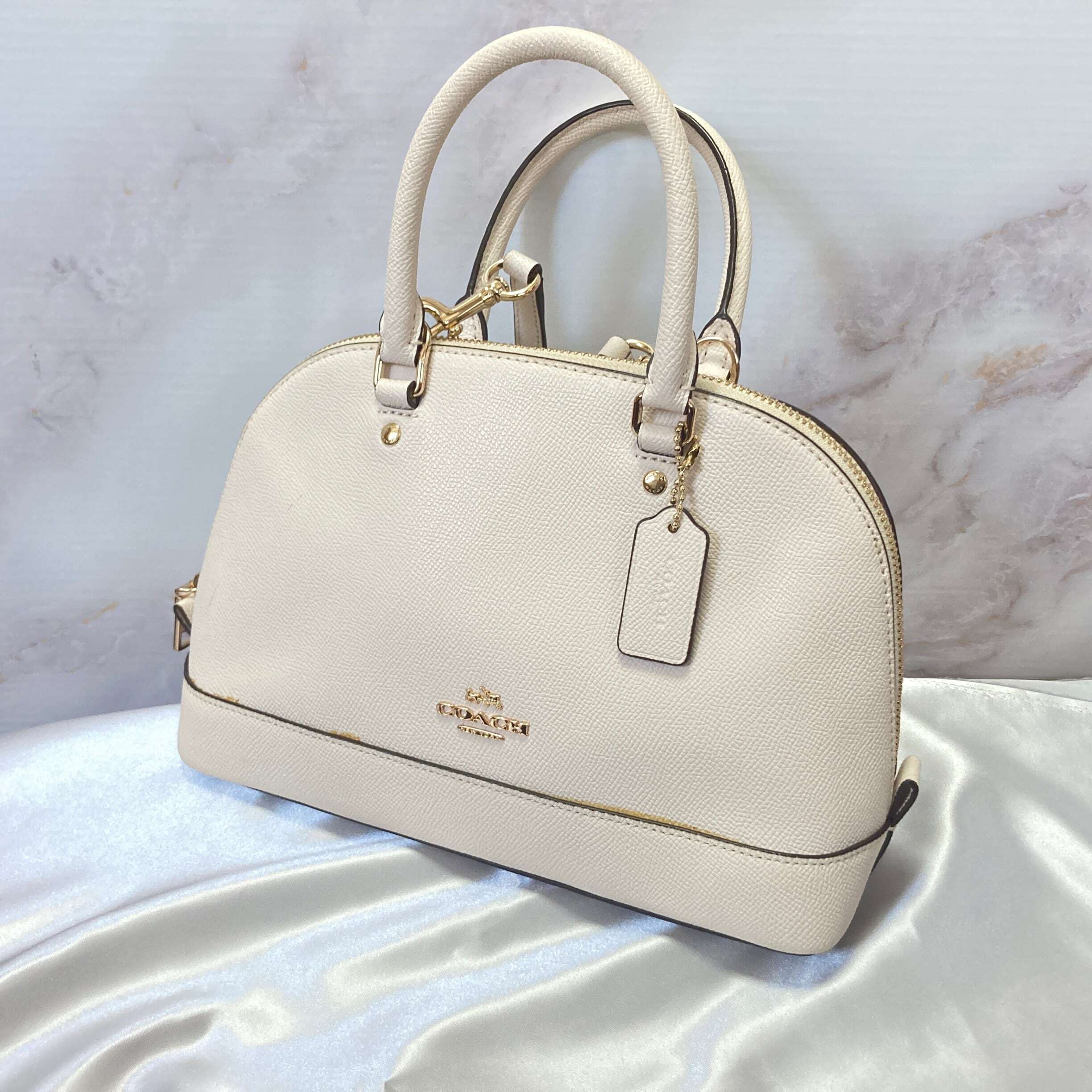 極美品】 COACH ドーム サッチェルバッグ 2way ショルダーバッグ ...