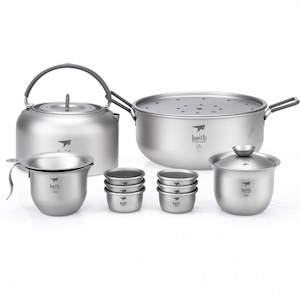  Keith チタン　茶器セット Titanium Tea Set  Ti3900