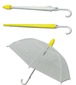 満員電車でも安心　伸縮　傘カバー　DIYビニール傘　イエロー【送料無料】