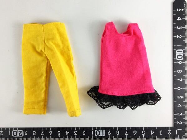 ドール服 1/6 女性用27 レース付Tシャツ＆パンツ TBS077YEW MW - 画像1