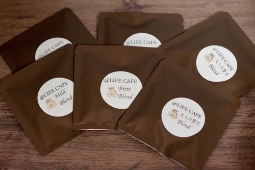 @LIFE CAFE オリジナルブレンドコーヒー　ドリップバッグ　６点セット