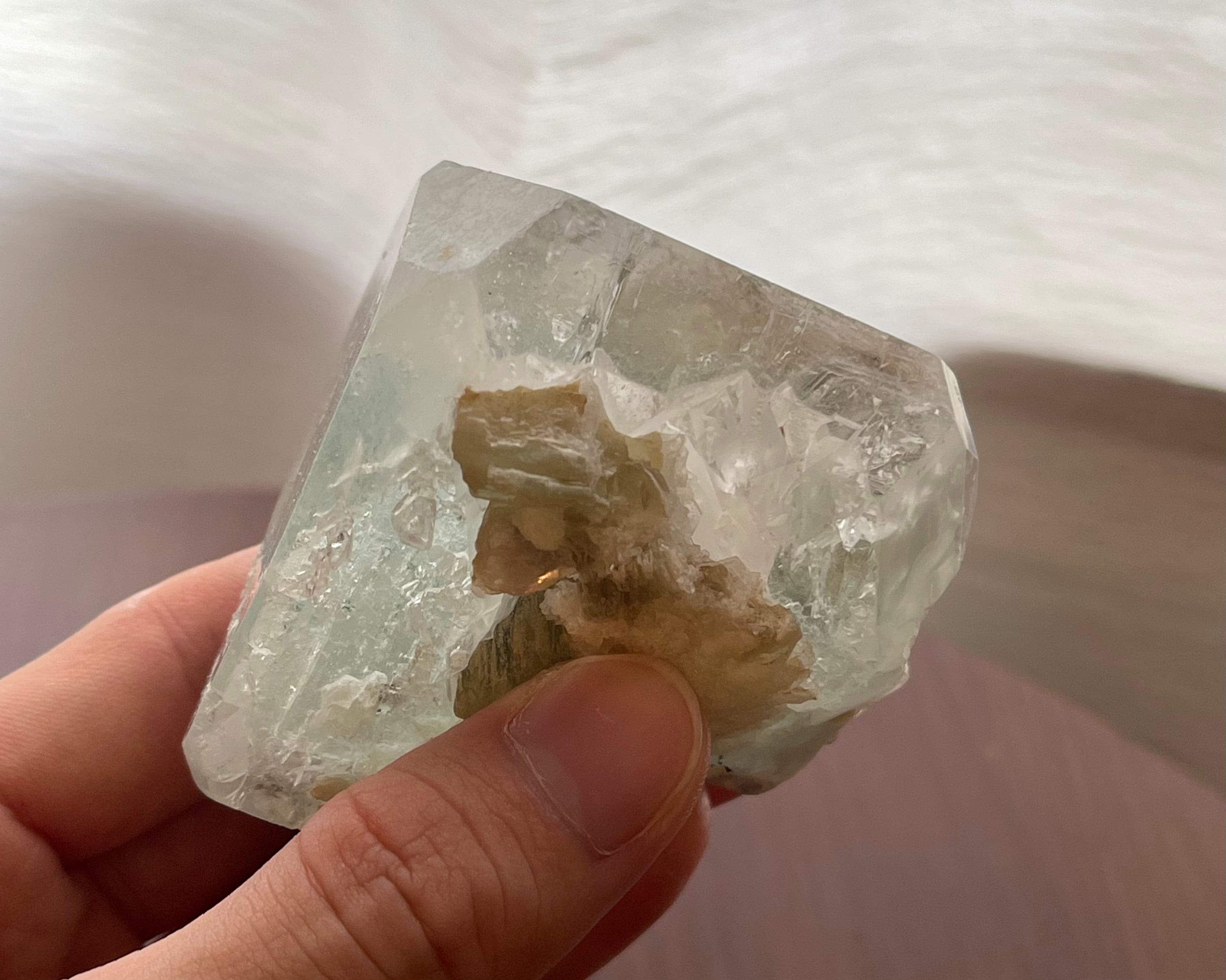 アクアマリン / モルガナイト / マイカ【Aquamarine & Morganite with