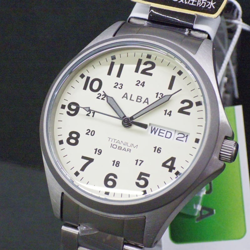 SEIKO セイコー ALBA メンズ腕時計 ヴィンデージ調 ミリタリーウォッチ