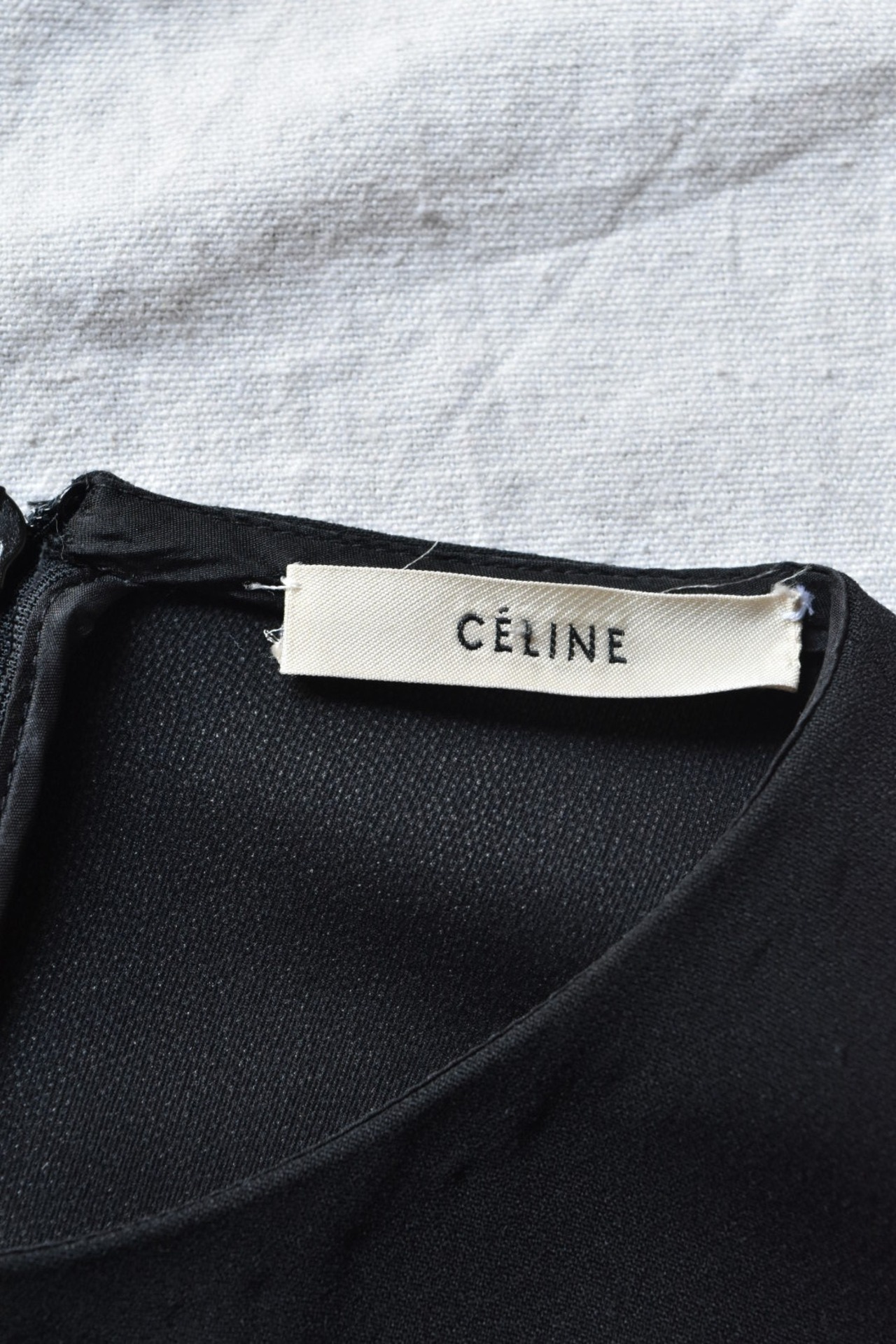 ”CELINE Black One-piece Dress by Phoebe Philo