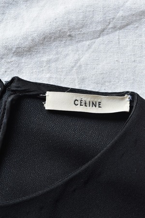 ”CELINE Black One-piece Dress by Phoebe Philo