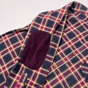 TED BAKER テッドベーカー LONDON チェック柄 エルボーパッチ 長袖シャツ サイズ 3 /メンズ/ポケット付き