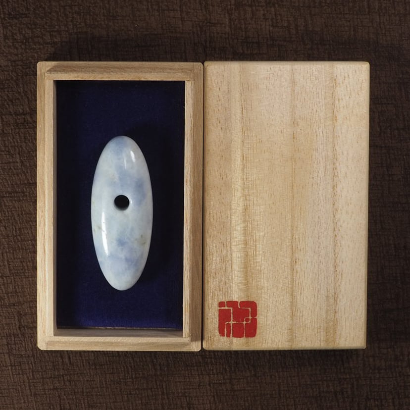 糸魚川翡翠 大珠 青海 ラベンダー 58mm Lavender jadeite Taishu