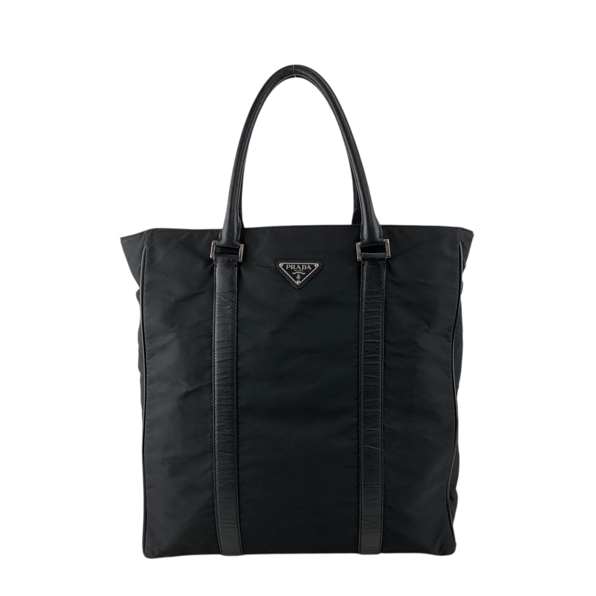 PRADA プラダ トートバッグ ブラック トライアングルロゴ