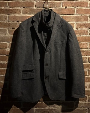 【Caka act3】"2way" Layered Gimmick Vintage Loose Tailored Jacket