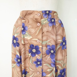 SAG HARBOR flower print long skirt