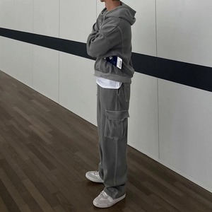 レトロルーズスウェットパーカ（別売りでセットアップのパンツあり）　1243