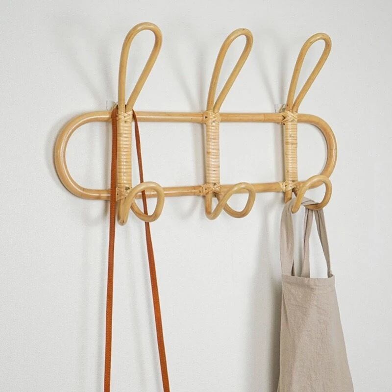 Rattan hanger ラタン ハンガー ハンガーラック 藤 洋服かけ 収納 カバン収納 アジアデザイン