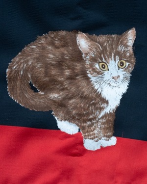 【古着】ねこ沢山スカーフ