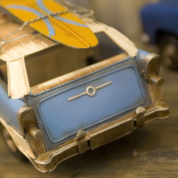 サーフ雑貨 ハワイアン 置物 インテリア ブリキ ヴィンテージカー SURF