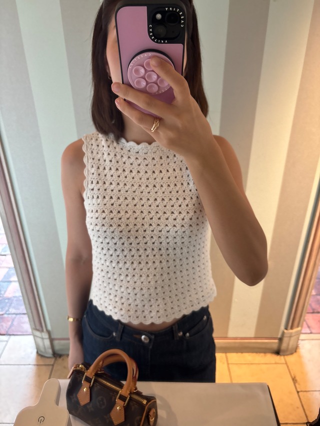 summer crochet knit (white)