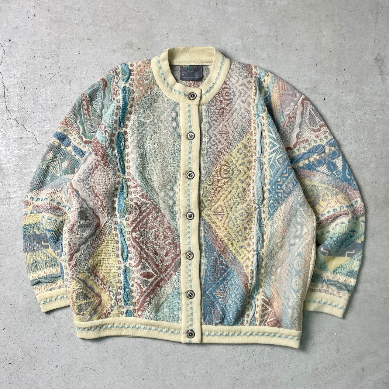 90年代 オーストラリア製 COOGI クージー ウール 3Dニット 