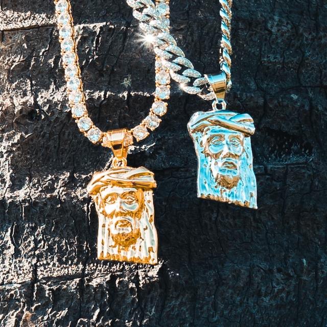 18kgp Jesus Pendant【GOLD/SILVER】