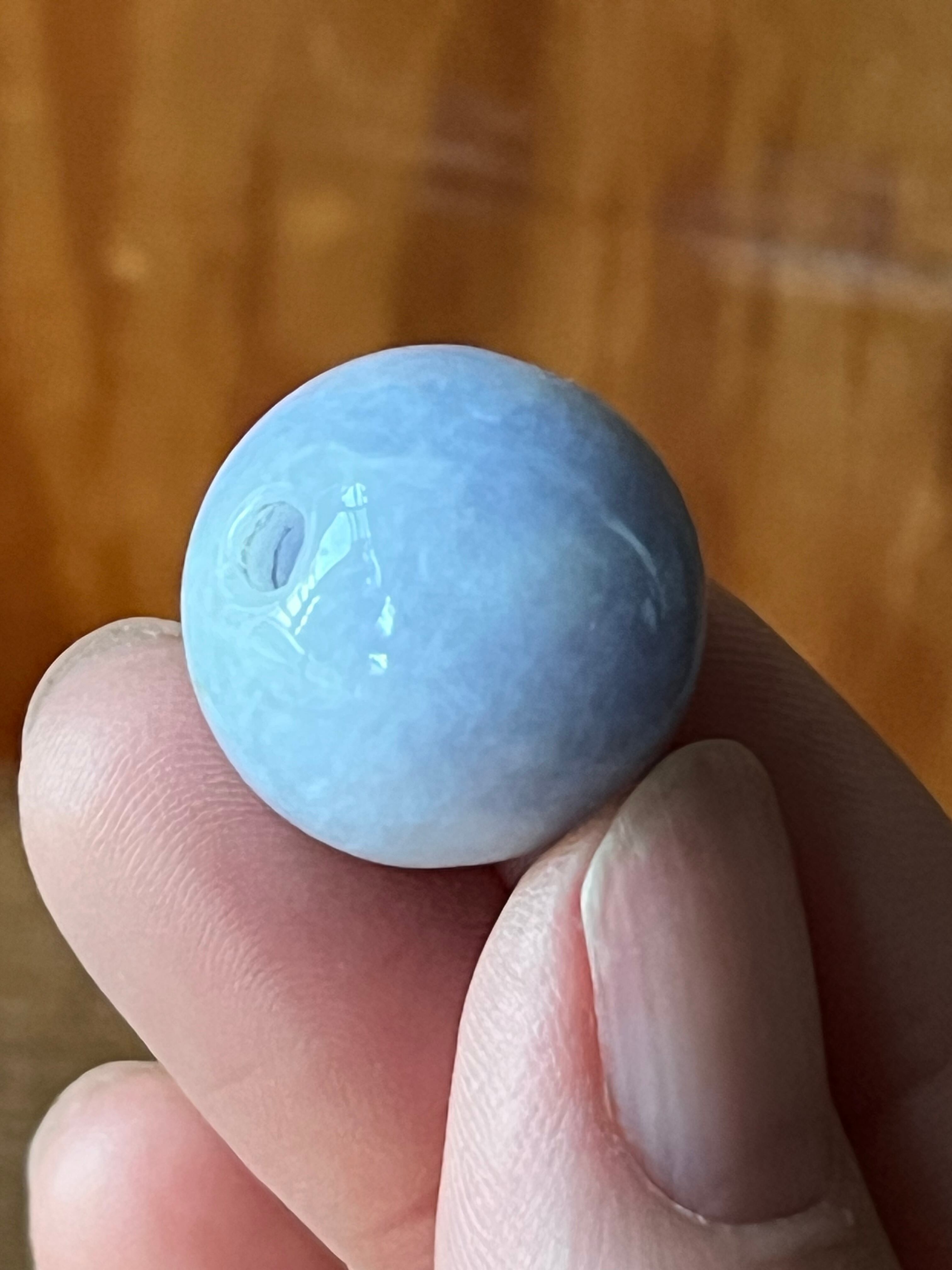 訳あり【アウトレット】ラベンダー翡翠 大珠18㎜