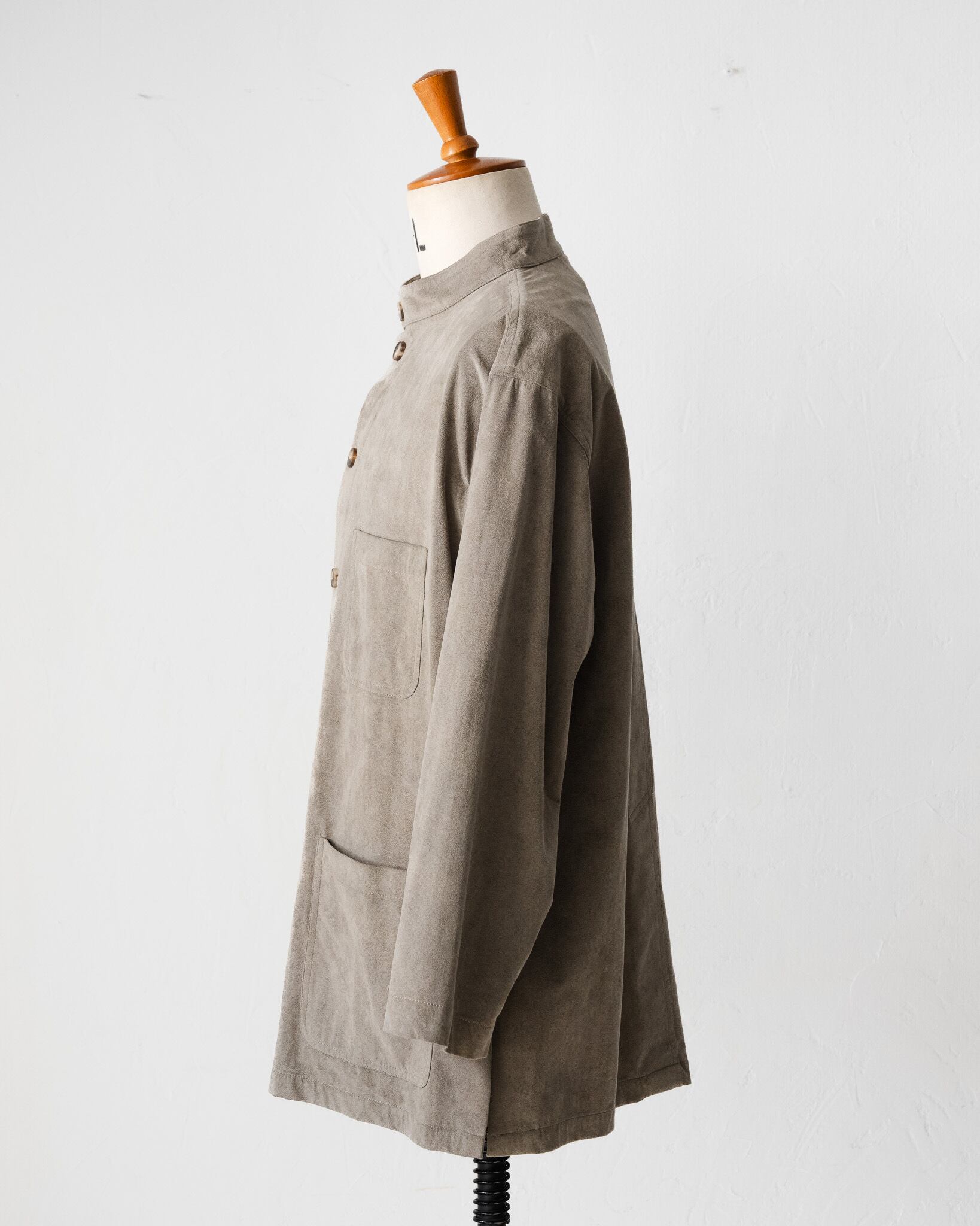 90's]”hollington” Suede Stand Collar Jacket | recollection vintage