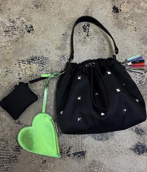 heart pouch studs 2way shoulde