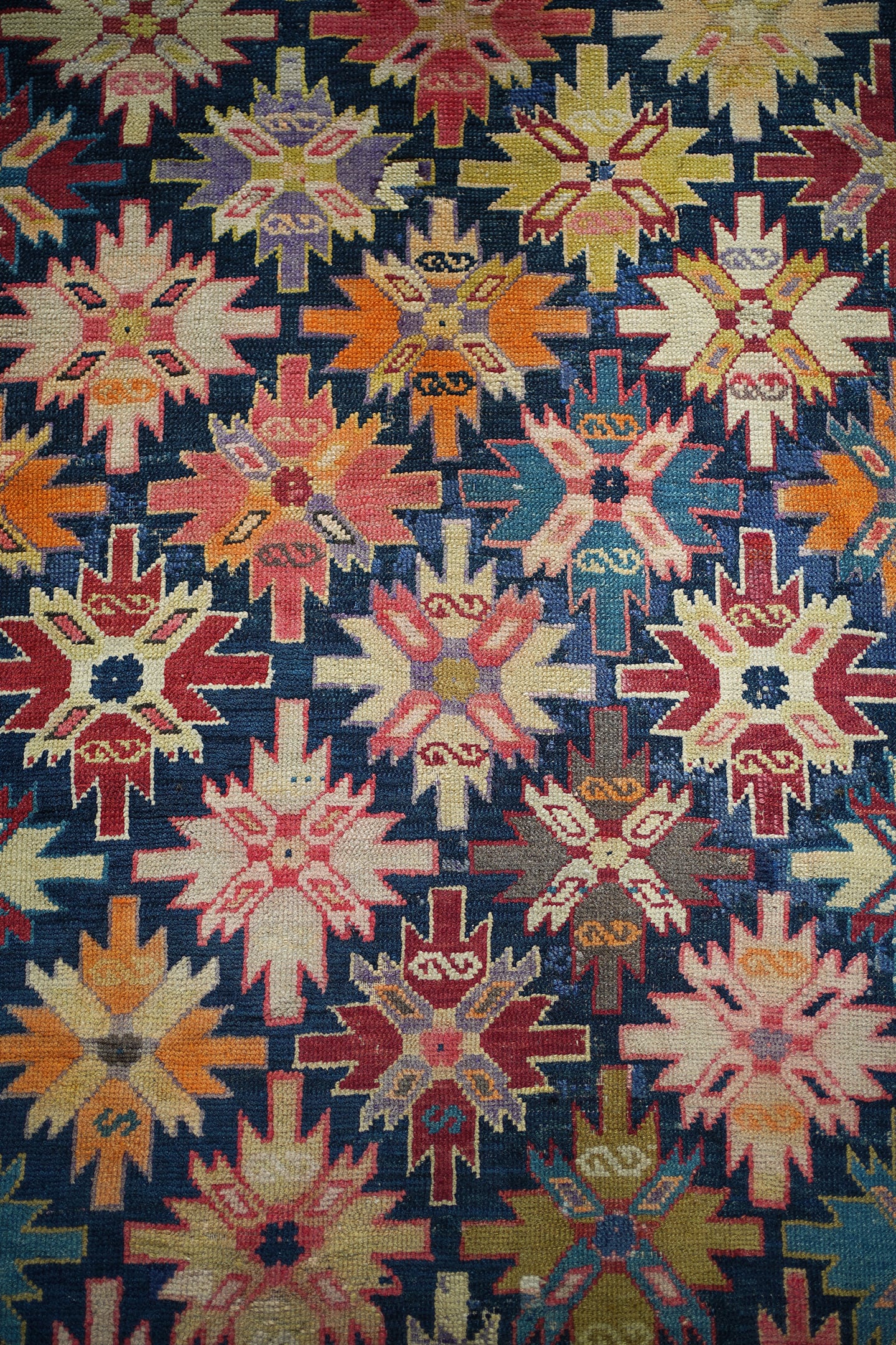 【小さめ】　トライバルラグ　ペルシャ　絨毯　ビンテージ 小さめ・肉厚】 トライバルラグ ペルシャ 絨毯 ビンテージ