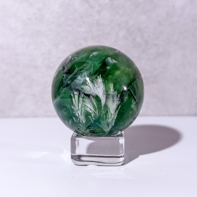 フェザーフローライト スフィア ＊ Angel Feather Fluorite ＊ 天然石